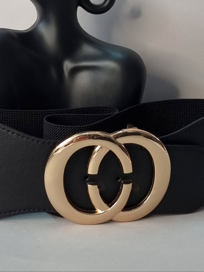 Ζώνη Ελαστική CG αγκράφα -Ασημί