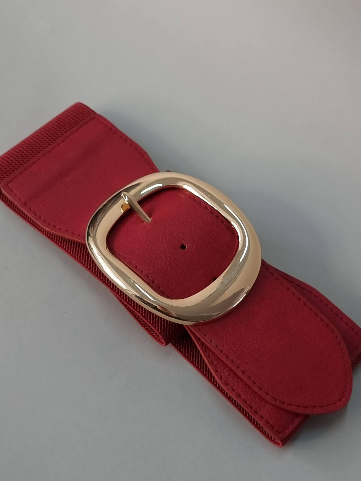 Ζώνη Ελαστική Χρυσή Αγκράφα -Μαύρη Ζώνη Ελαστική Χρυσή Αγκράφα -Μαύρη