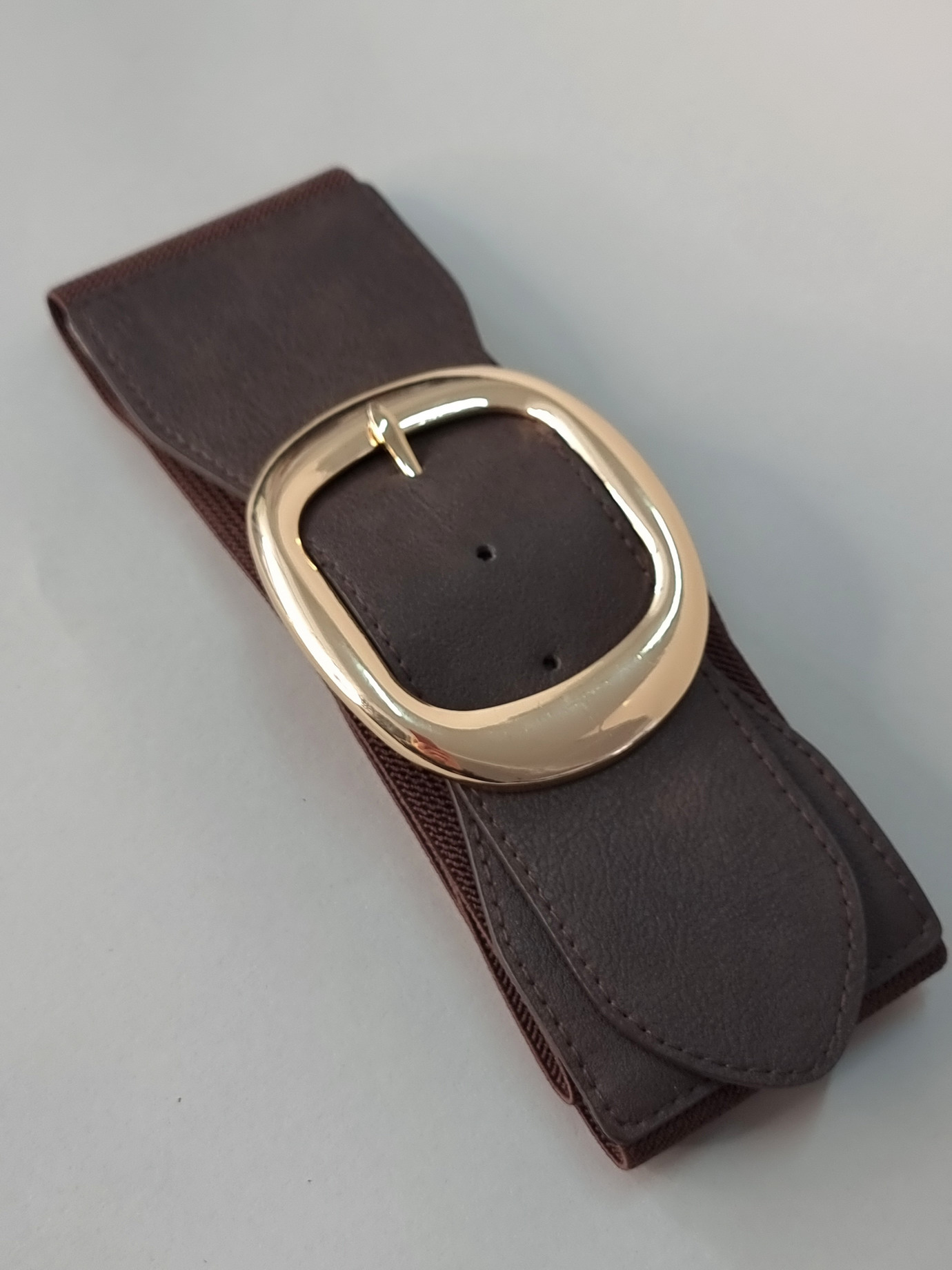 Ζώνη Ελαστική Χρυσή Αγκράφα -Μαύρη Ζώνη Ελαστική Χρυσή Αγκράφα -Μαύρη