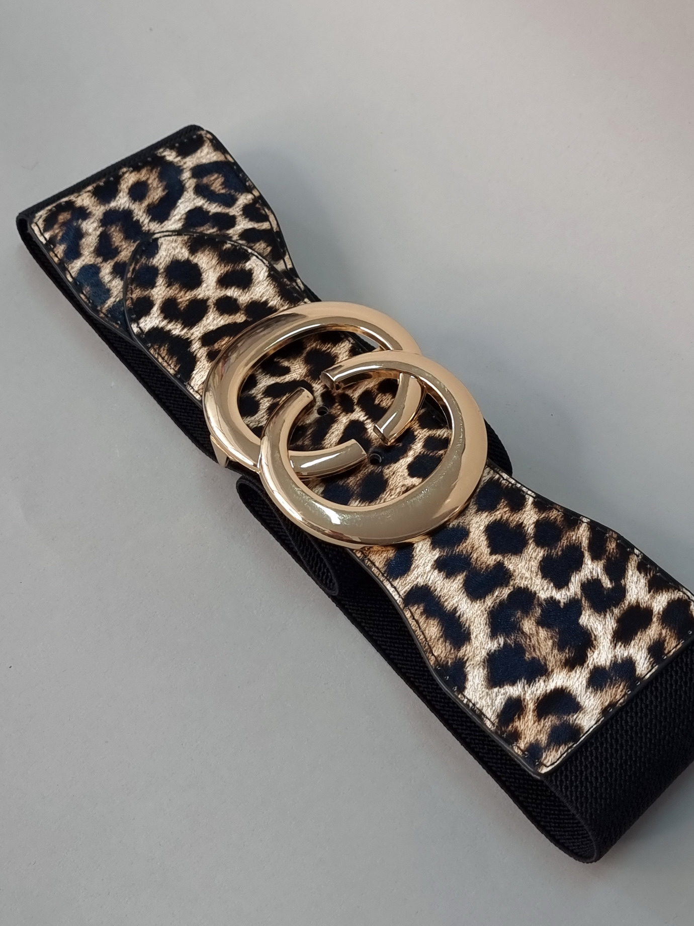 Ζώνη Ελαστική Χρυσή Αγκράφα -Μαύρη Ζώνη Ελαστική Χρυσή Αγκράφα -Μαύρη