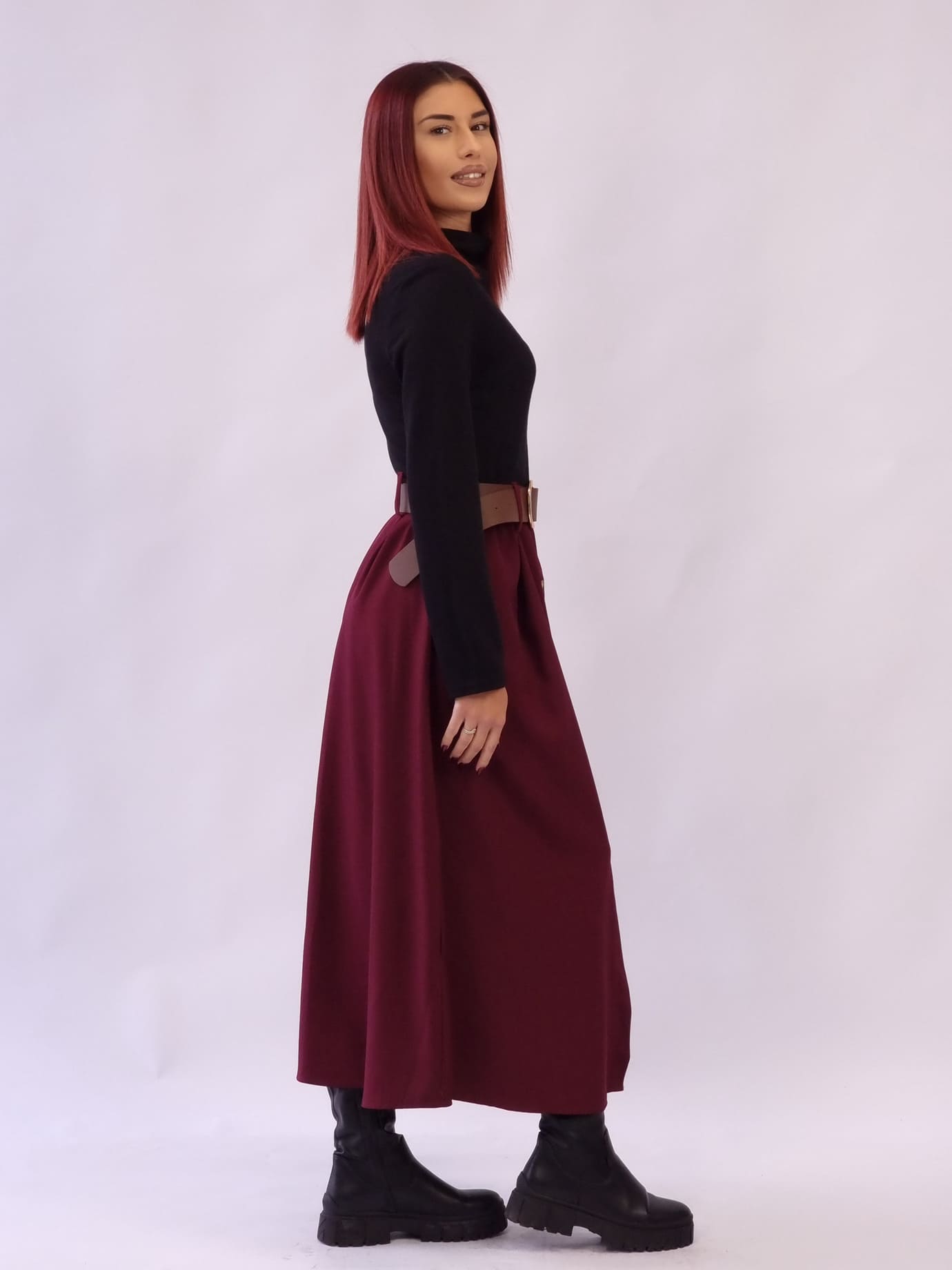 Φόρεμα Πλεκτό Διακοσμητικά Κουμπιά - Μαύρο Φόρεμα Πλεκτό Διακοσμητικά Κουμπιά - Μαύρο