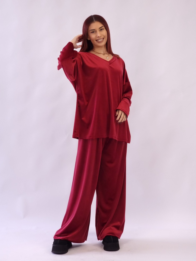 Σετ Velvet Oversized - Μπλέ Σκούρο