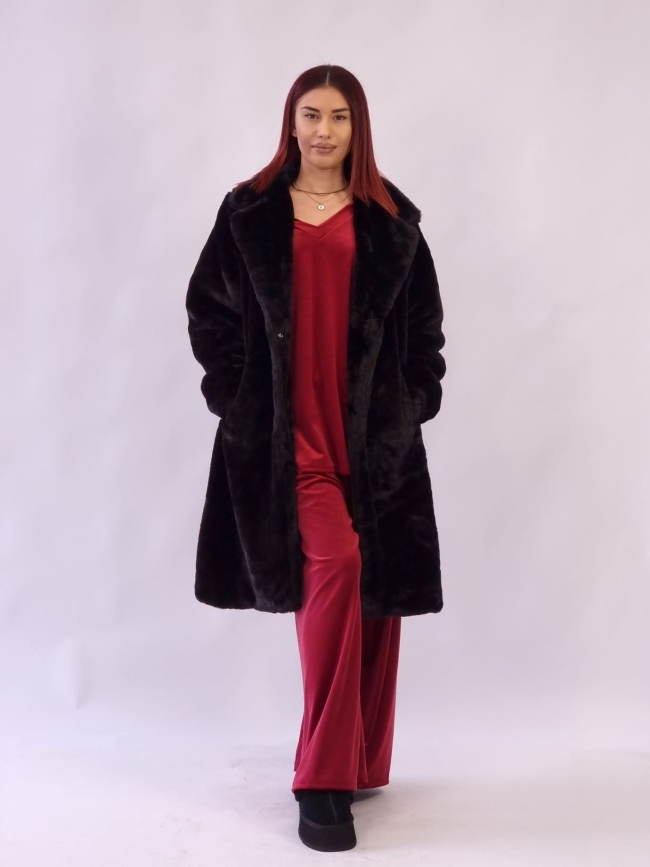 Γούνα Οικολογική με Κλίπ - Ανοικτό Μπέζ