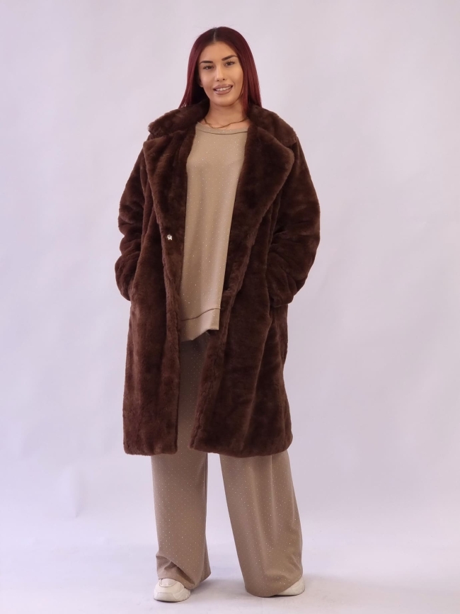 Γούνα Οικολογική με Κλίπ - Ανοικτό Μπέζ Γούνα Οικολογική με Κλίπ - Ανοικτό Μπέζ