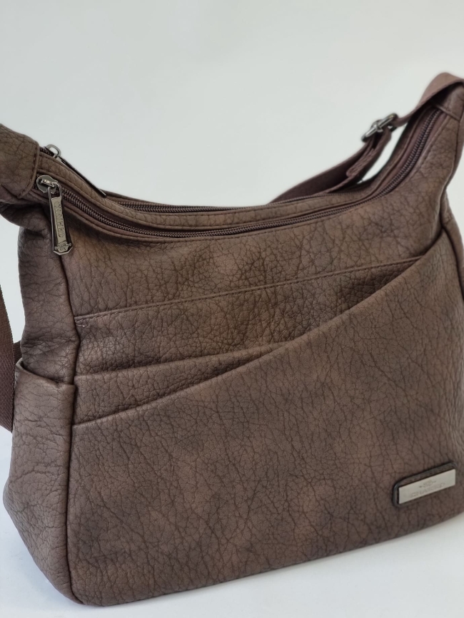 Τσάντα Ώμου Μαλακή - Καφέ Τσάντα Ώμου Μαλακή - Καφέ