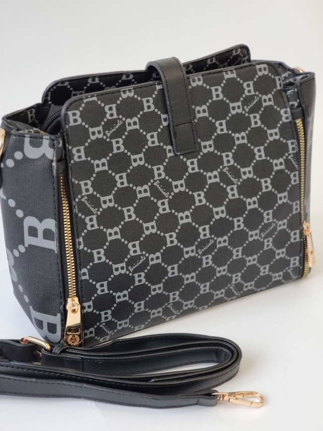 Τσάντα Crossbody Monogram – Μαύρη Τσάντα Crossbody Monogram – Μαύρη