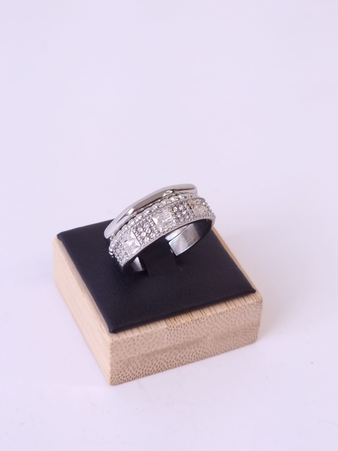 Δαχτυλίδι Ατσάλι Τριπλό Βέρα - Ασημί Δαχτυλίδι Ατσάλι Τριπλό Βέρα - Ασημί