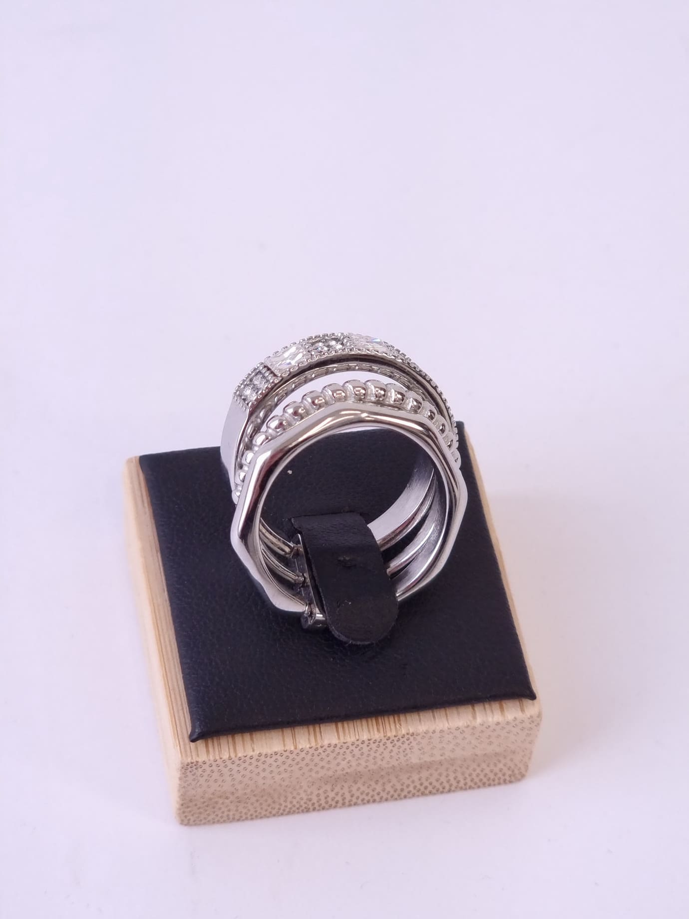 Δαχτυλίδι Ατσάλι Τριπλό Βέρα - Ασημί Δαχτυλίδι Ατσάλι Τριπλό Βέρα - Ασημί