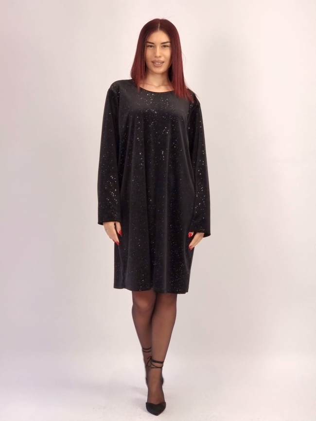 Φόρεμα Velvet με Καθρεφτάκια- Κόκκινο