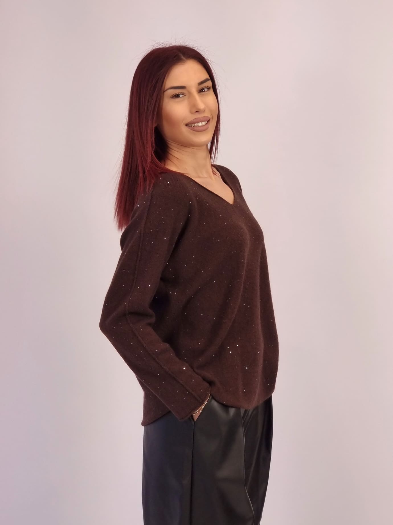 Μπλούζα Πλεκτή Με Παγιέτα- Μαύρο Μπλούζα Πλεκτή Με Παγιέτα- Μαύρο