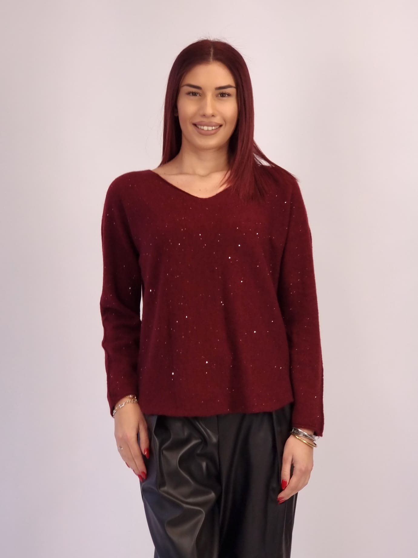 Μπλούζα Πλεκτή Με Παγιέτα- Μαύρο Μπλούζα Πλεκτή Με Παγιέτα- Μαύρο