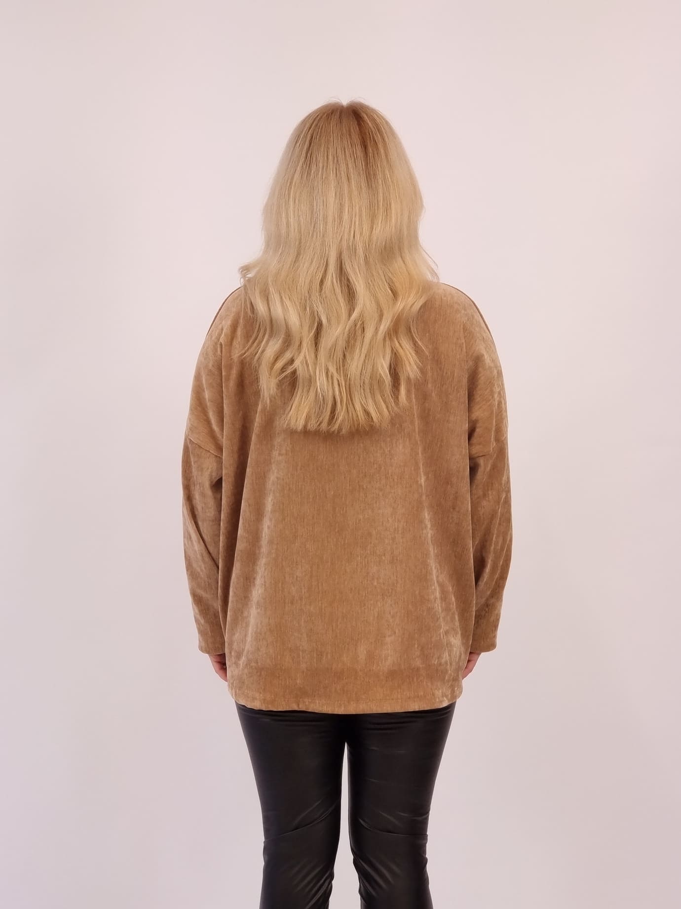 Μπλούζα βελουτέ Καρδιά Στρας-Ταμπά Μπλούζα βελουτέ Καρδιά Στρας-Ταμπά