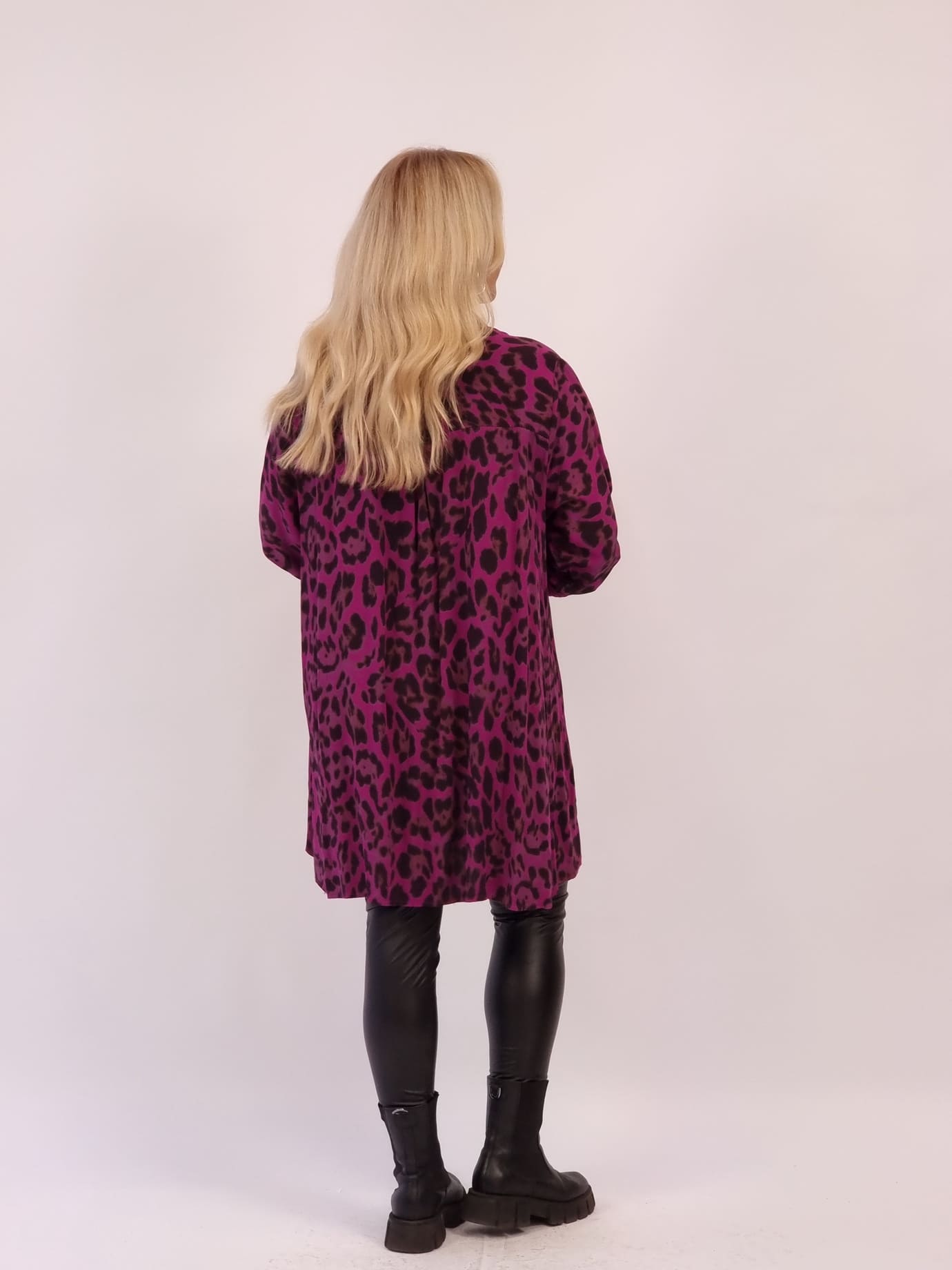 Πουκαμίσα Βισκόζη Animal Print-Καφέ Πουκαμίσα Βισκόζη Animal Print-Καφέ