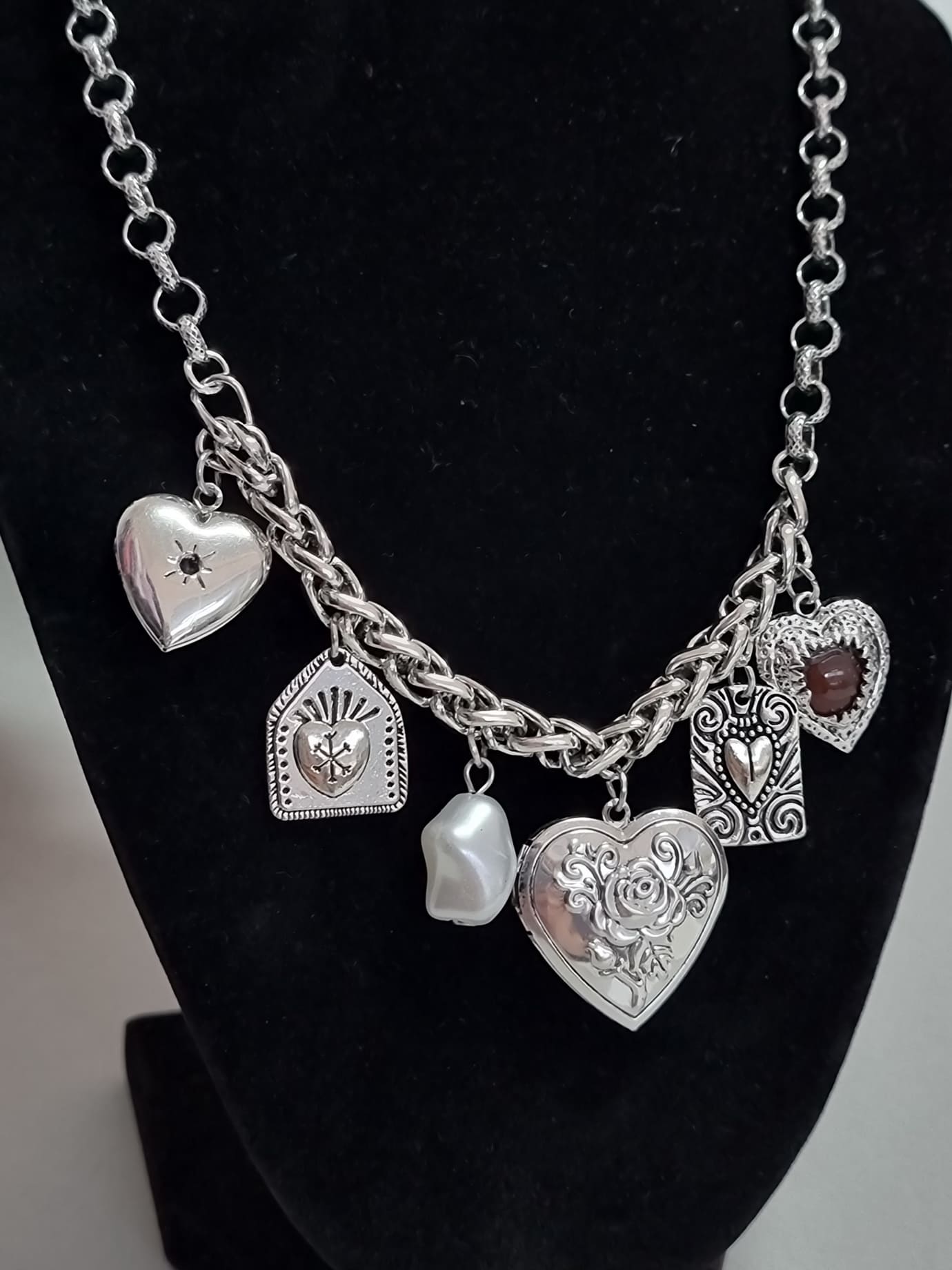 Κολιέ Καρδιά Ανοιγώμενη -Ασημί Κολιέ Καρδιά Ανοιγώμενη -Ασημί