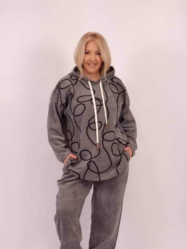 Σετ Κοτλέ Βελούδο-Μαύρο