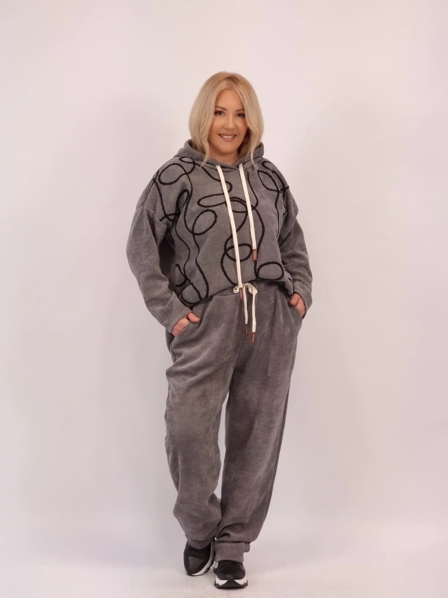 Σετ Κοτλέ Βελούδο-Μαύρο