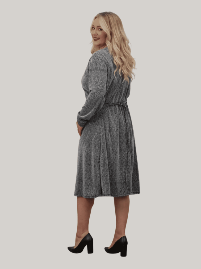 Φόρεμα Μάντι Λούρεξ -Ασημί