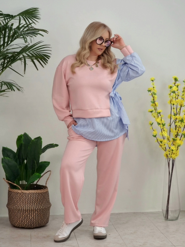 Σετ Μπλούζα Δετό Πουκάμισο Παντελόνι-Μαύρο