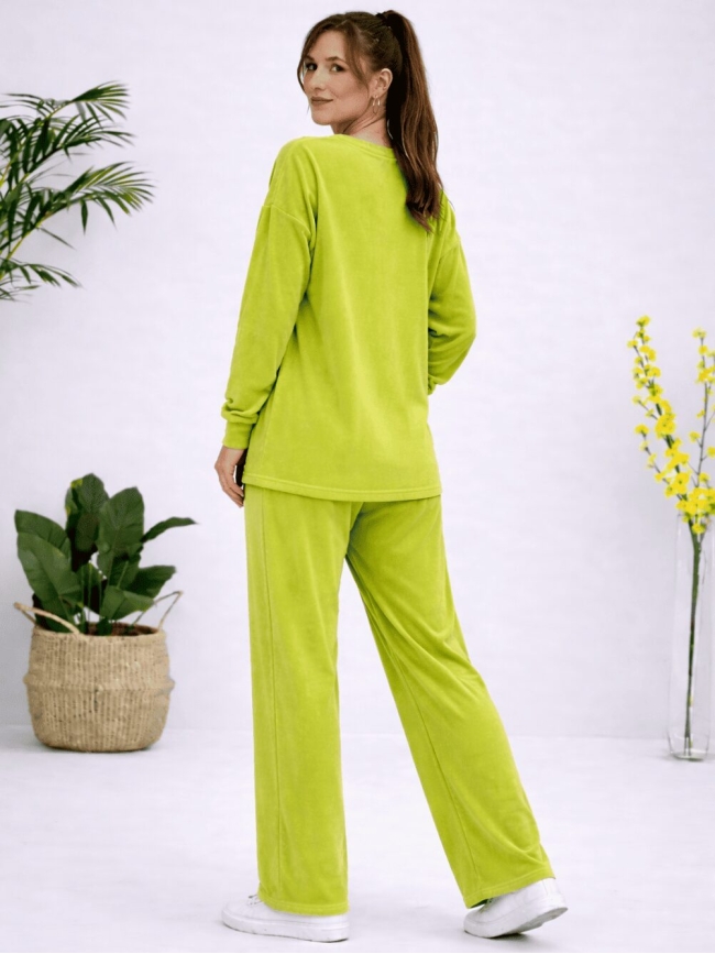 Σετ Βελουτέ V Λαιμόκοψη-Lime