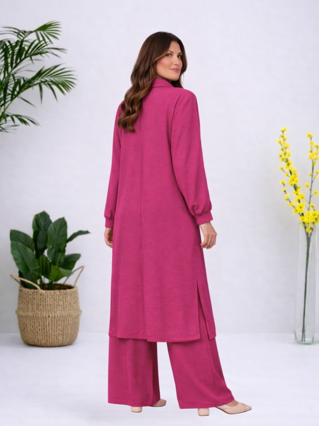 Σετ Πουκαμίσα Μακριά Παντελόνα-Μαύρο