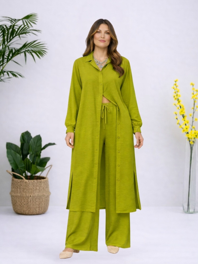 Σετ Πουκαμίσα Μακριά Παντελόνα-Μαύρο