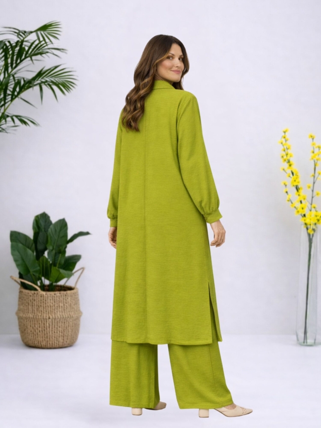 Σετ Πουκαμίσα Μακριά Παντελόνα-Μαύρο