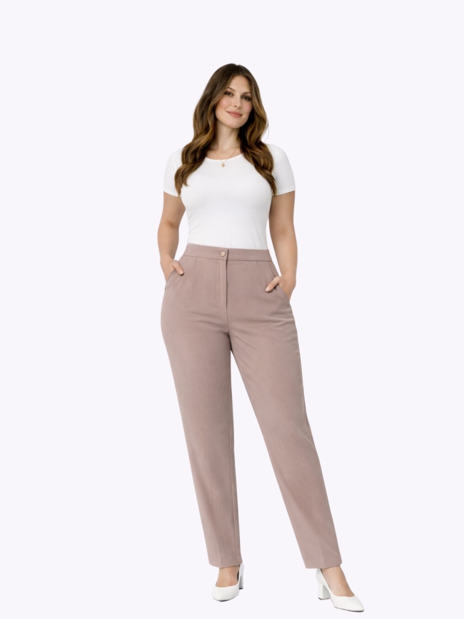 Παντελόνι Oversize Ψηλόμεσο Γραφείου-Πούρο